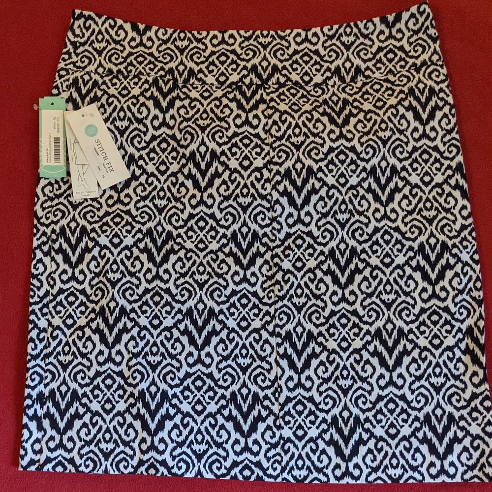 NWT Stitchfix MARGARET M Selma Piping Detail Skirt, XL